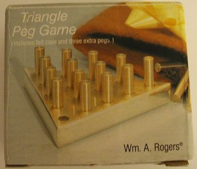 Triangle Board Game With Pegs